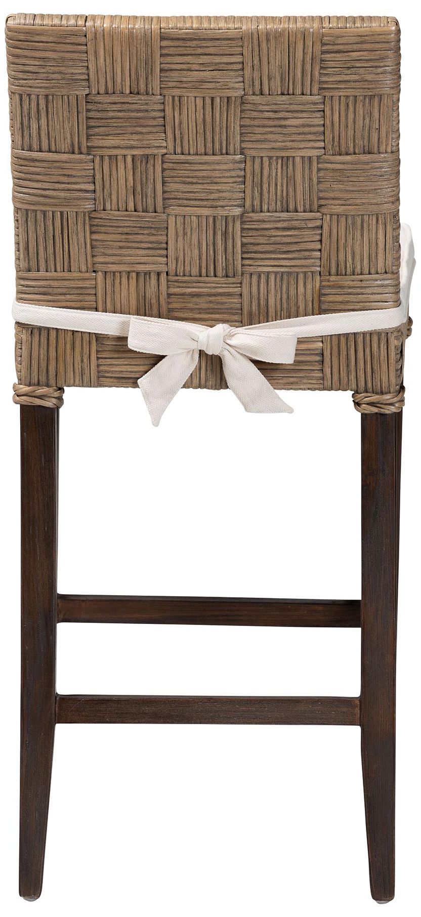 Image 5 bali & pari Fatima Rattan Counter Stool with Cushion - Wicker Stool more views