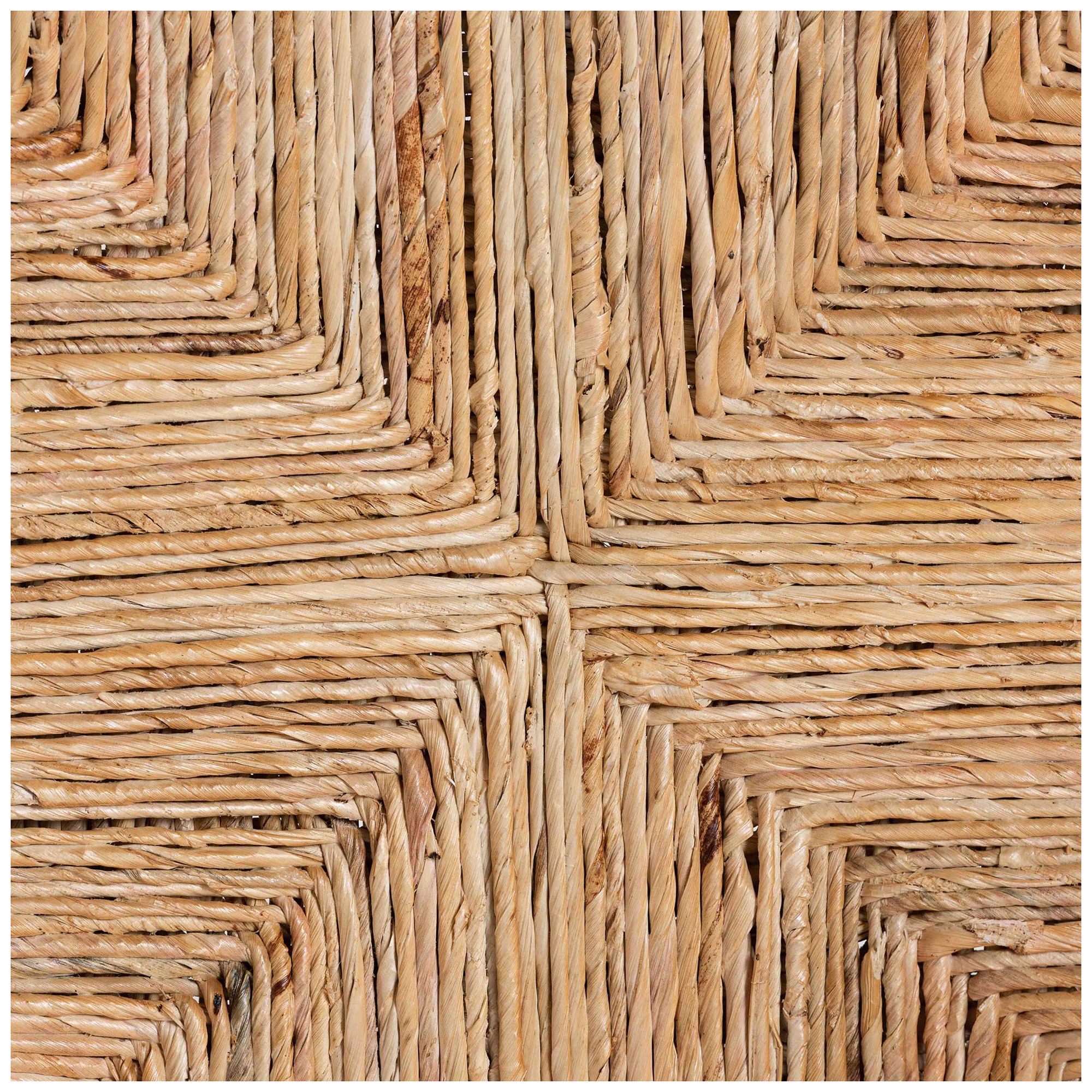 Image 3 bali & pari Fika Counter Stool with Woven Seagrass Seat - Stool with Arms more views