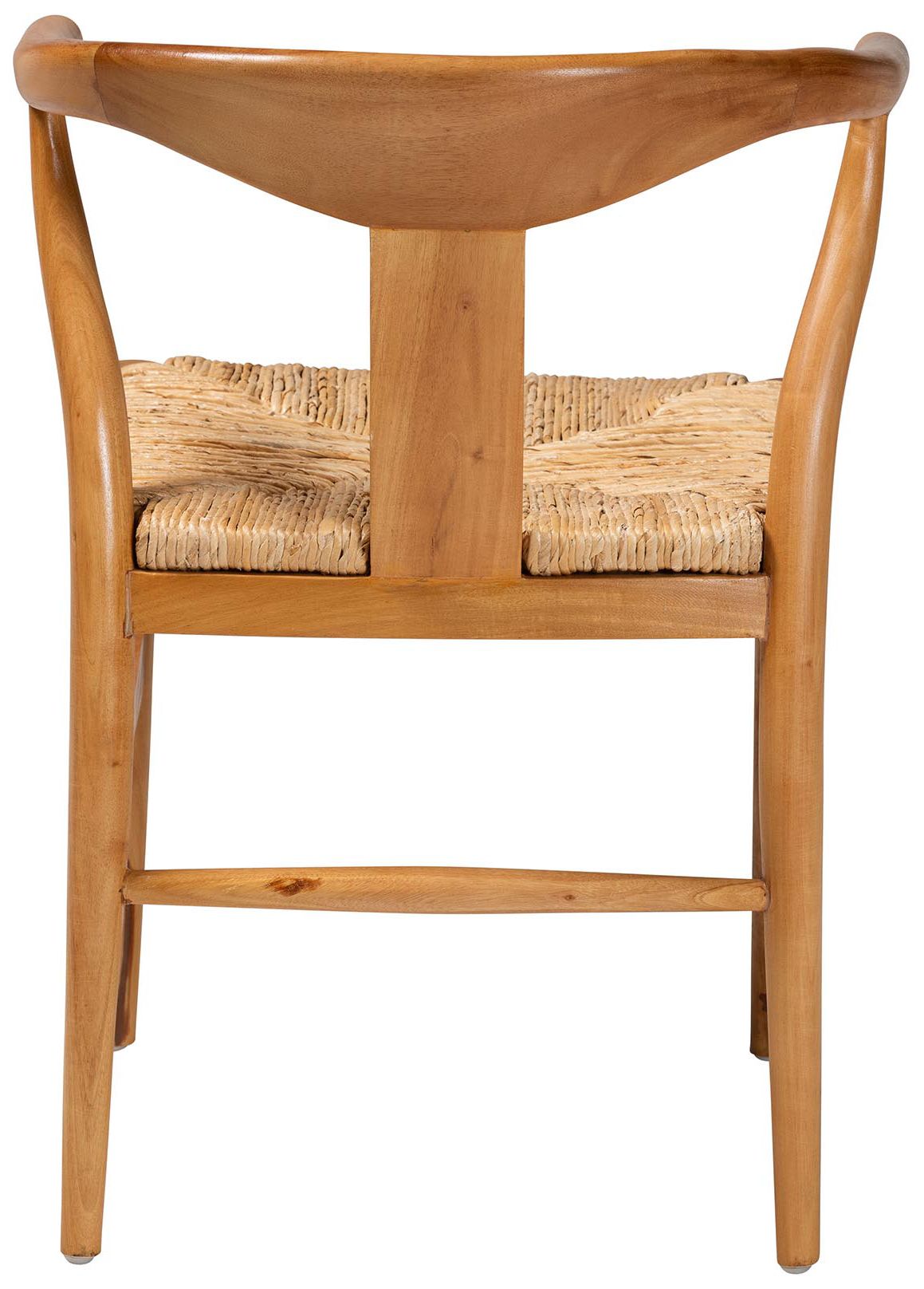 Image 5 bali & pari Fika Dining Chair with Woven Seagrass Seat - Handwoven Armchair more views