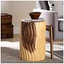 Thumbnail1 of bali & pari Fuchsia Hand-carved Suar Wood Side Table