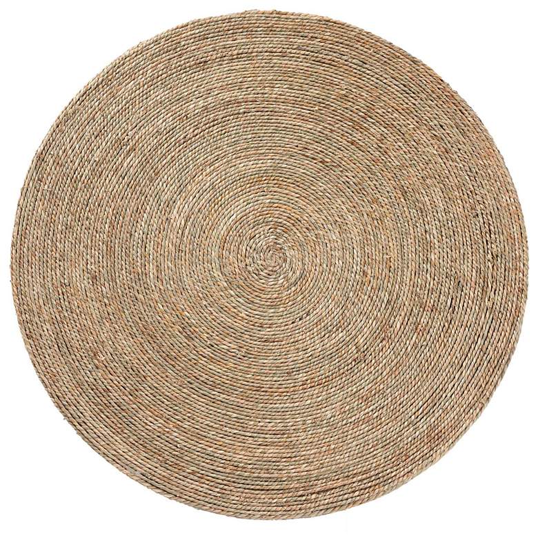 Image 5 bali & pari Fumito Handwoven Seagrass End Table - Round Side Table more views