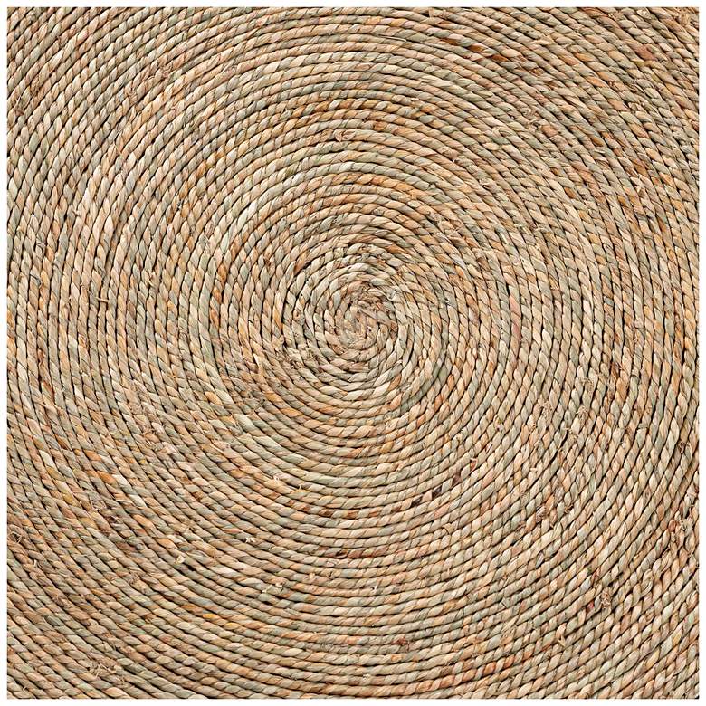 Image 6 bali & pari Fumito Handwoven Seagrass End Table - Round Side Table more views