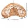 3_bali & pari Hansa Natural Rattan Pendant Lampshade - Ceiling Light Cover more views