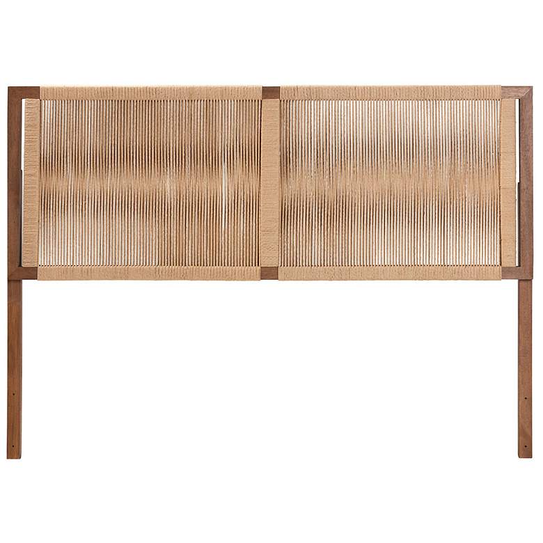 Image 3 bali & pari Holitz Natural Rope Woven King Headboard more views