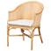 bali & pari Hollis Natural Rattan Barrel Chair with Cushion - Armchair