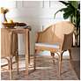 2_bali & pari Hollis Natural Rattan Barrel Chair with Cushion - Armchair more views