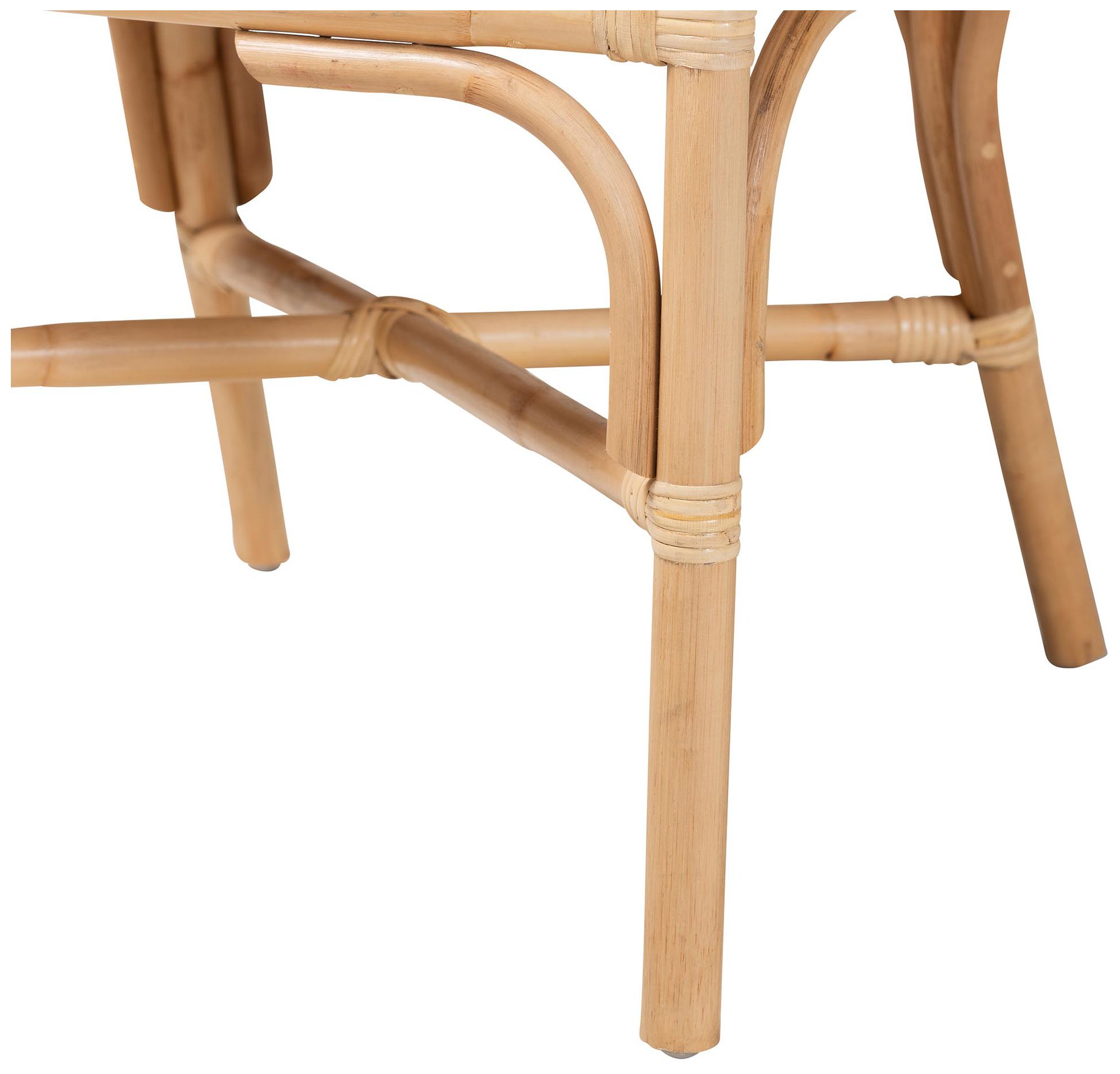 Image 7 bali & pari Hollis Natural Rattan Barrel Chair with Cushion - Armchair more views