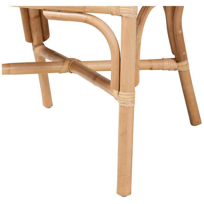 Image 7 bali & pari Hollis Natural Rattan Barrel Chair with Cushion - Armchair more views