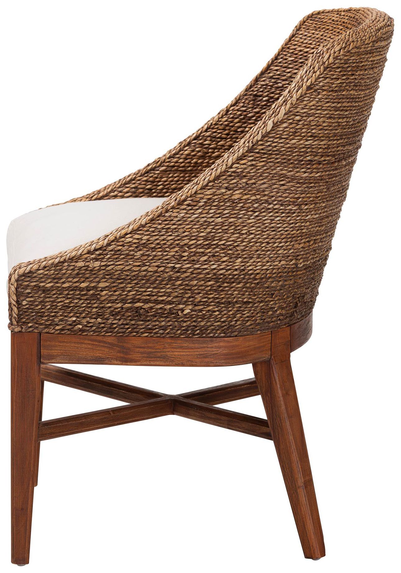 Thumbnail4 of bali & pari Jasper Seagrass Dining Chair with Mahogany Wood, Brown Wash more views