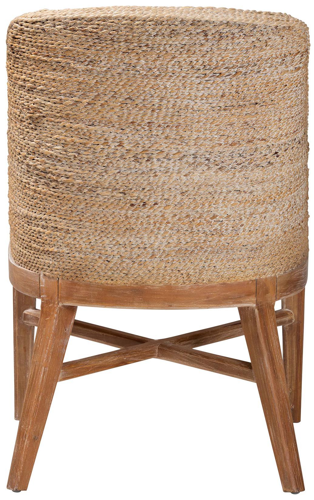 Image 5 bali & pari Jasper Seagrass Dining Chair with Mahogany Wood, Whitewash more views