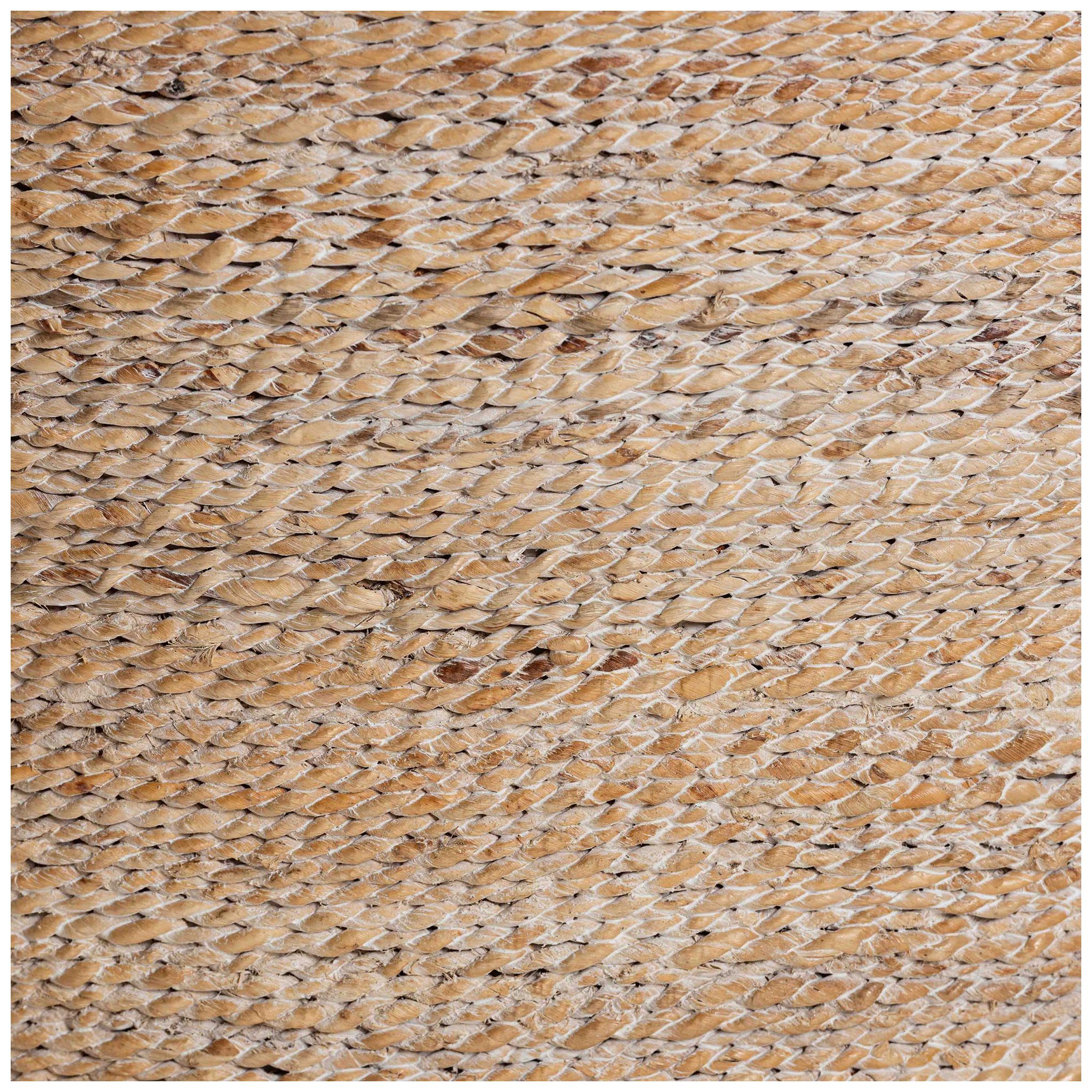 bali & pari Jasper Seagrass Dining Chair with Mahogany Wood, Whitewash