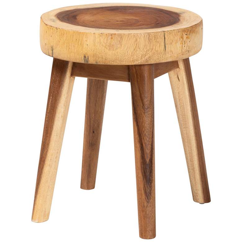 Image 2 bali & pari Jia Suar Wood End Table - Handcrafted Side Table