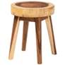 2_bali & pari Jia Suar Wood End Table - Handcrafted Side Table