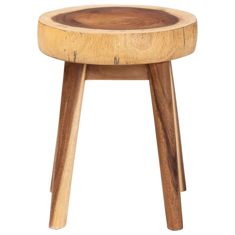 Image 3 bali & pari Jia Suar Wood End Table - Handcrafted Side Table more views