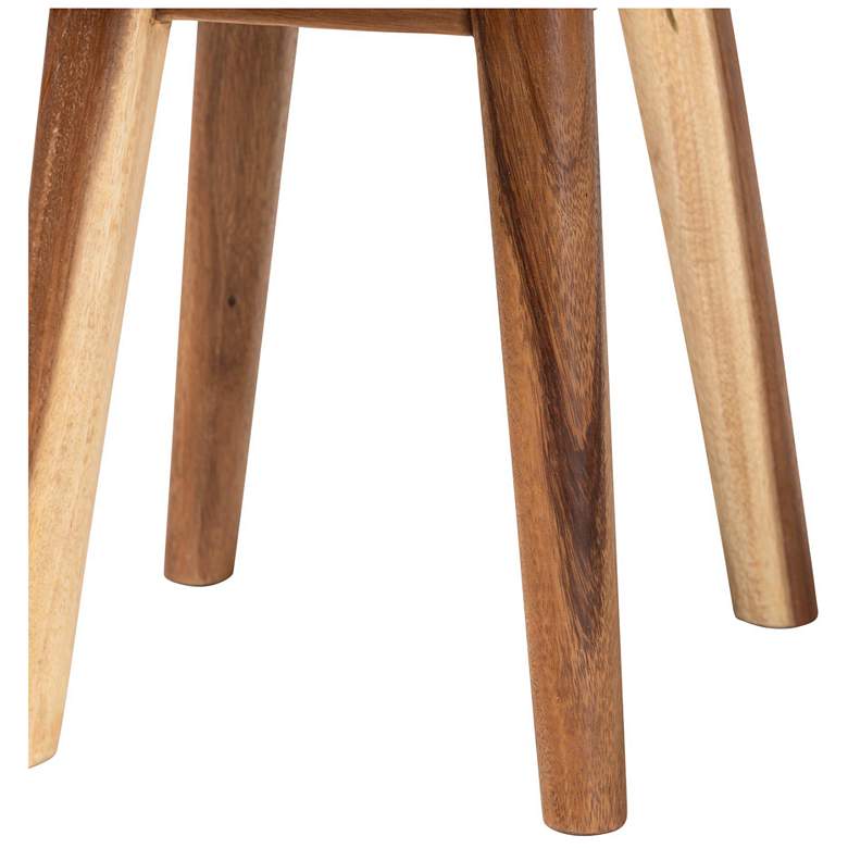 Image 4 bali & pari Jia Suar Wood End Table - Handcrafted Side Table more views