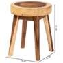 7_bali & pari Jia Suar Wood End Table - Handcrafted Side Table more views