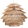 2_bali & pari Kaede Handwoven Jute Pendant Lampshade - Ceiling Light Cover