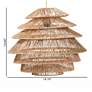 3_bali & pari Kaede Handwoven Jute Pendant Lampshade - Ceiling Light Cover more views