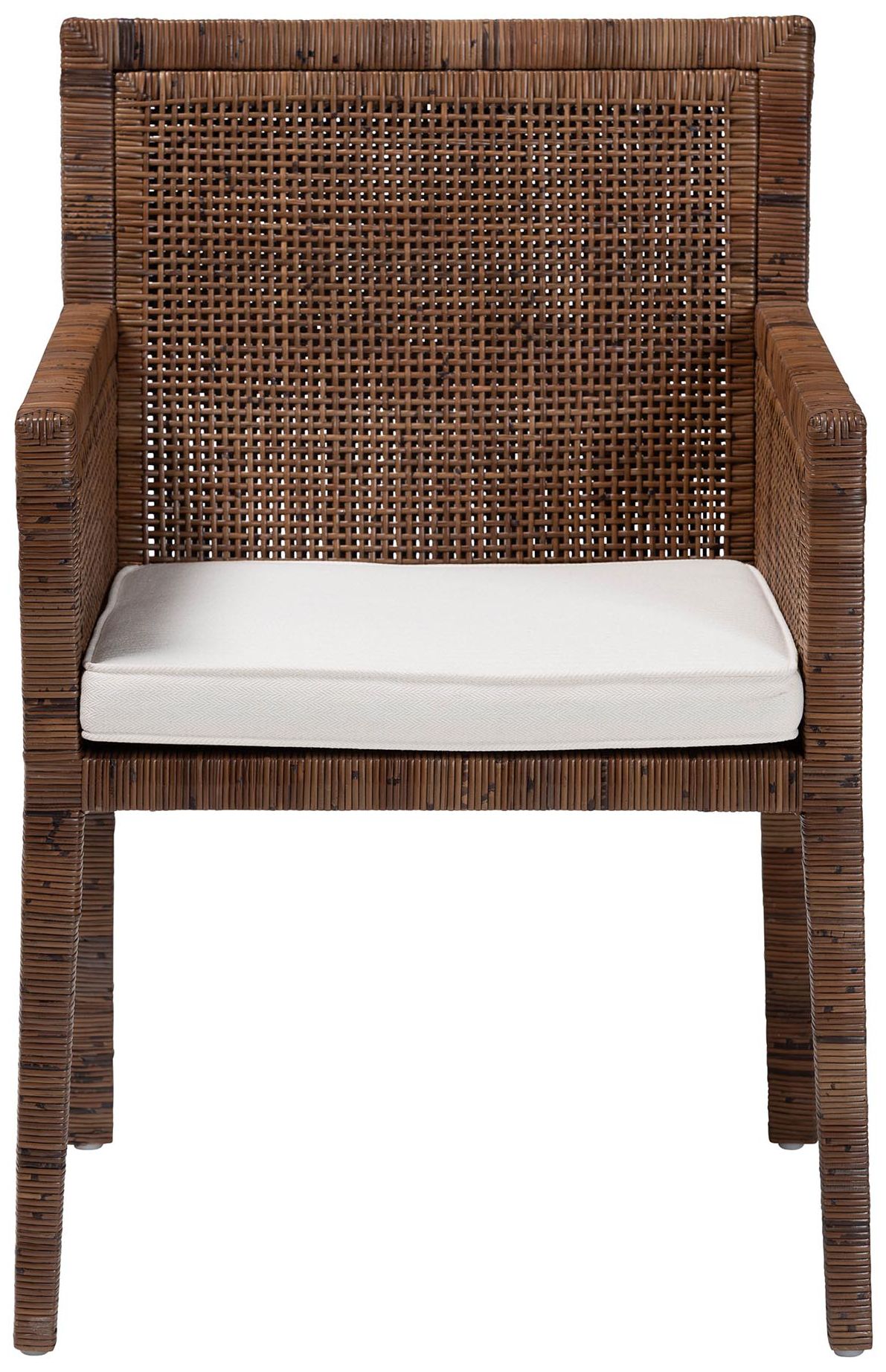 Image 3 bali & pari Karis Rattan Dining Chair with Cushion, Antique Coffee more views