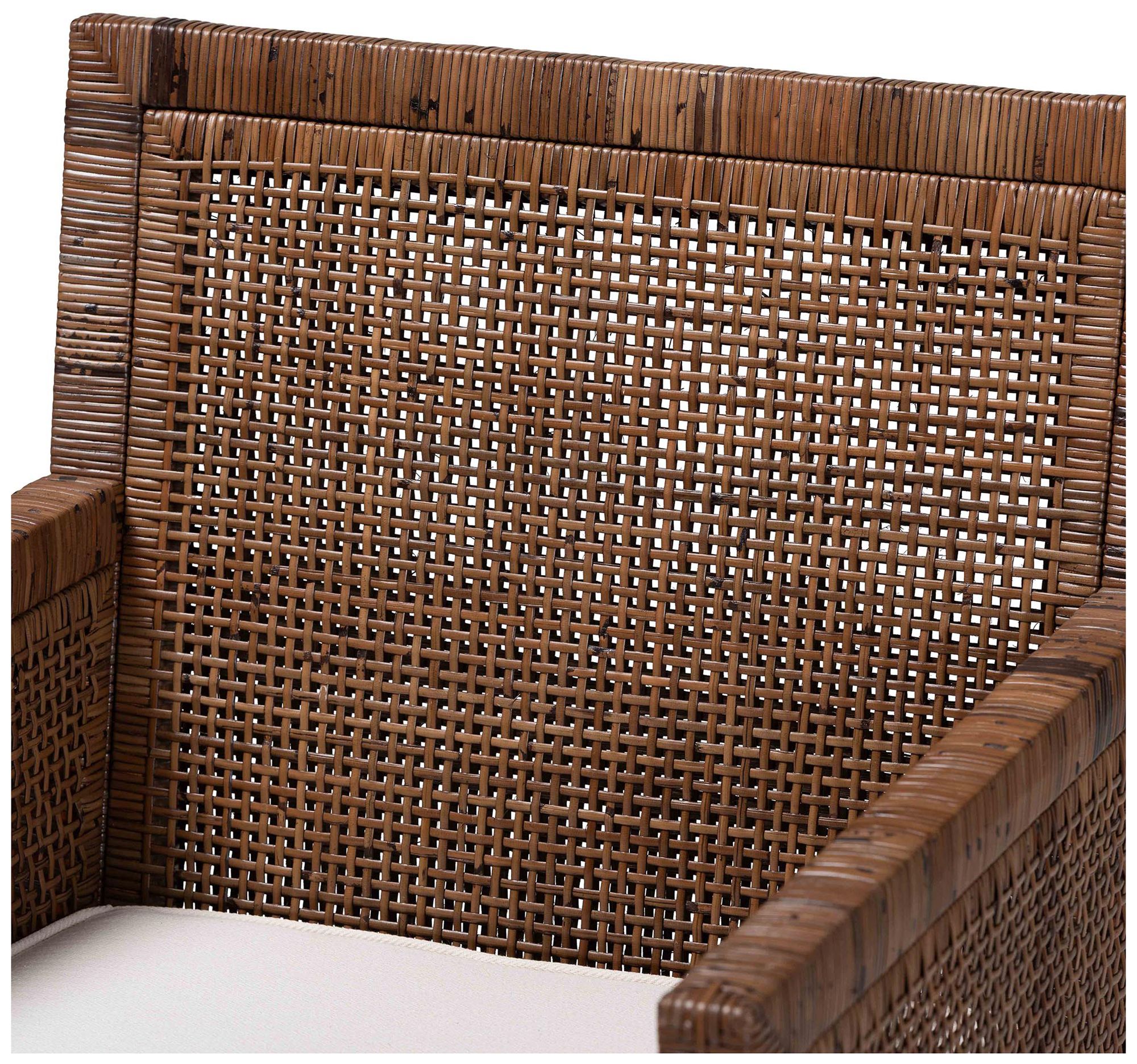 Image 6 bali & pari Karis Rattan Dining Chair with Cushion, Antique Coffee more views