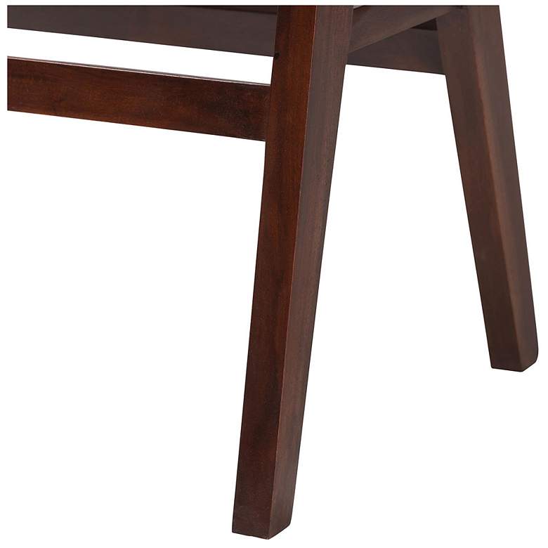 Image 6 bali & pari Kresna Rattan Mahogany Wood Frame Counter Stool Set of 2 more views