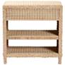 6_bali & pari Lanica Japandi Sun Bleached Rattan 2-Drawer Console Table more views