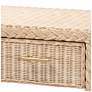 7_bali & pari Lanica Japandi Sun Bleached Rattan 2-Drawer Console Table more views