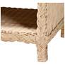 bali & pari Lanica Japandi Sun Bleached Rattan 2-Drawer Console Table