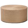 2_bali & pari Lapis Handwoven Jute Coffee Table - Boho Round Centerpiece