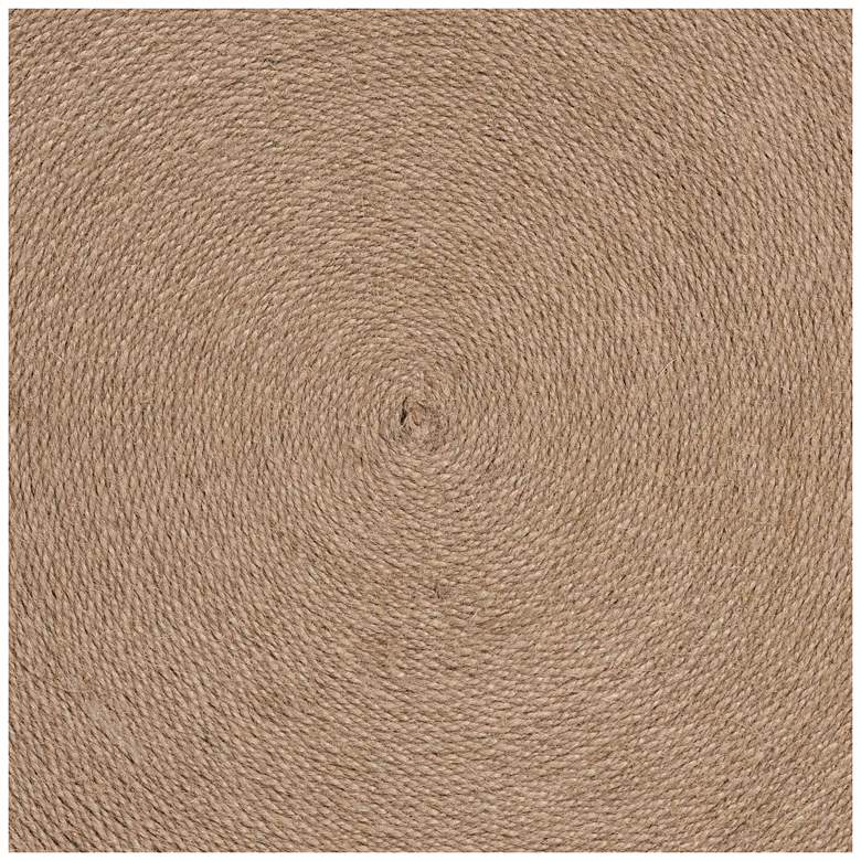 Image 5 bali & pari Lapis Handwoven Jute Coffee Table - Boho Round Centerpiece more views