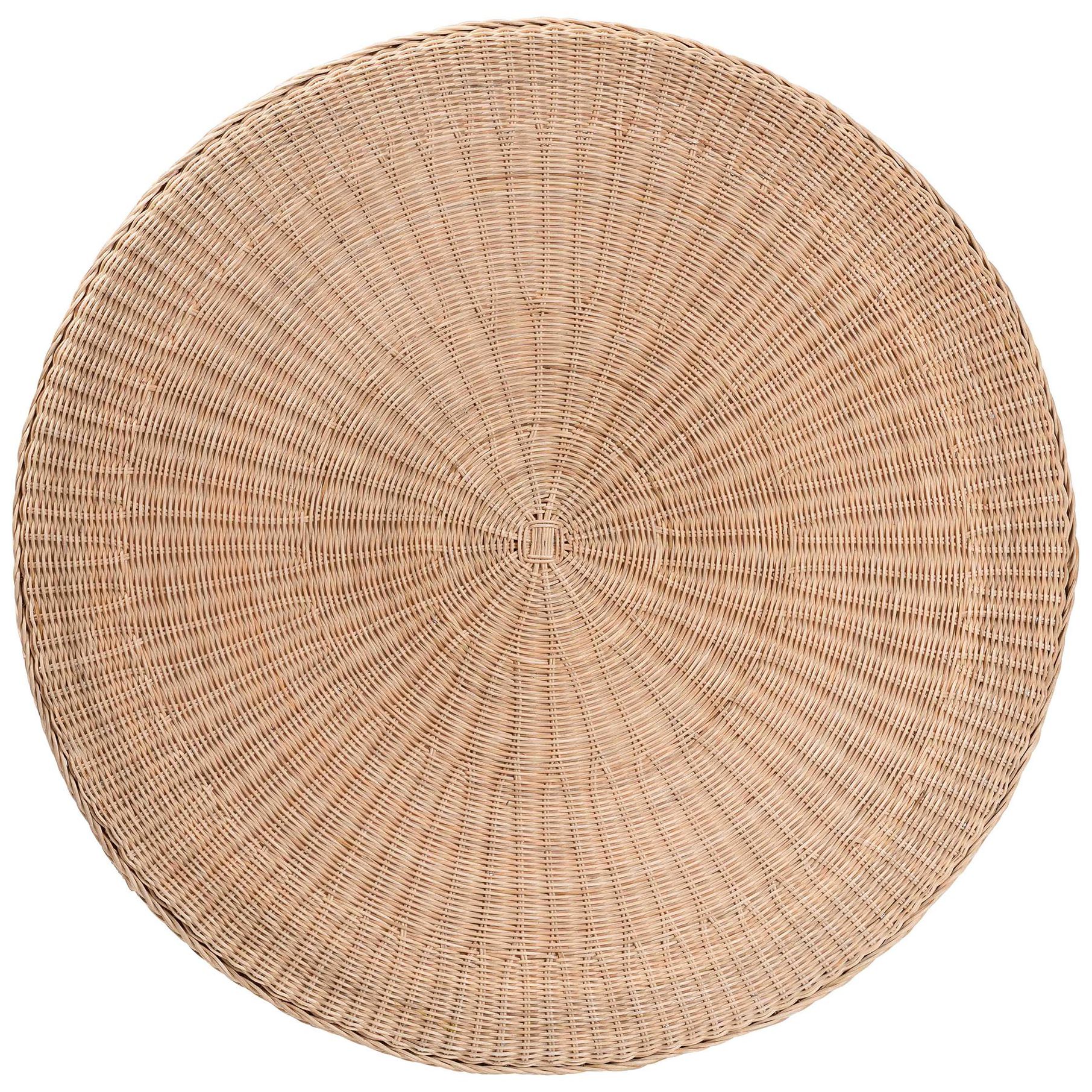 Image 6 bali & pari Latoya Rattan Coffee Table with Scalloped Apron and Lower Shelf more views