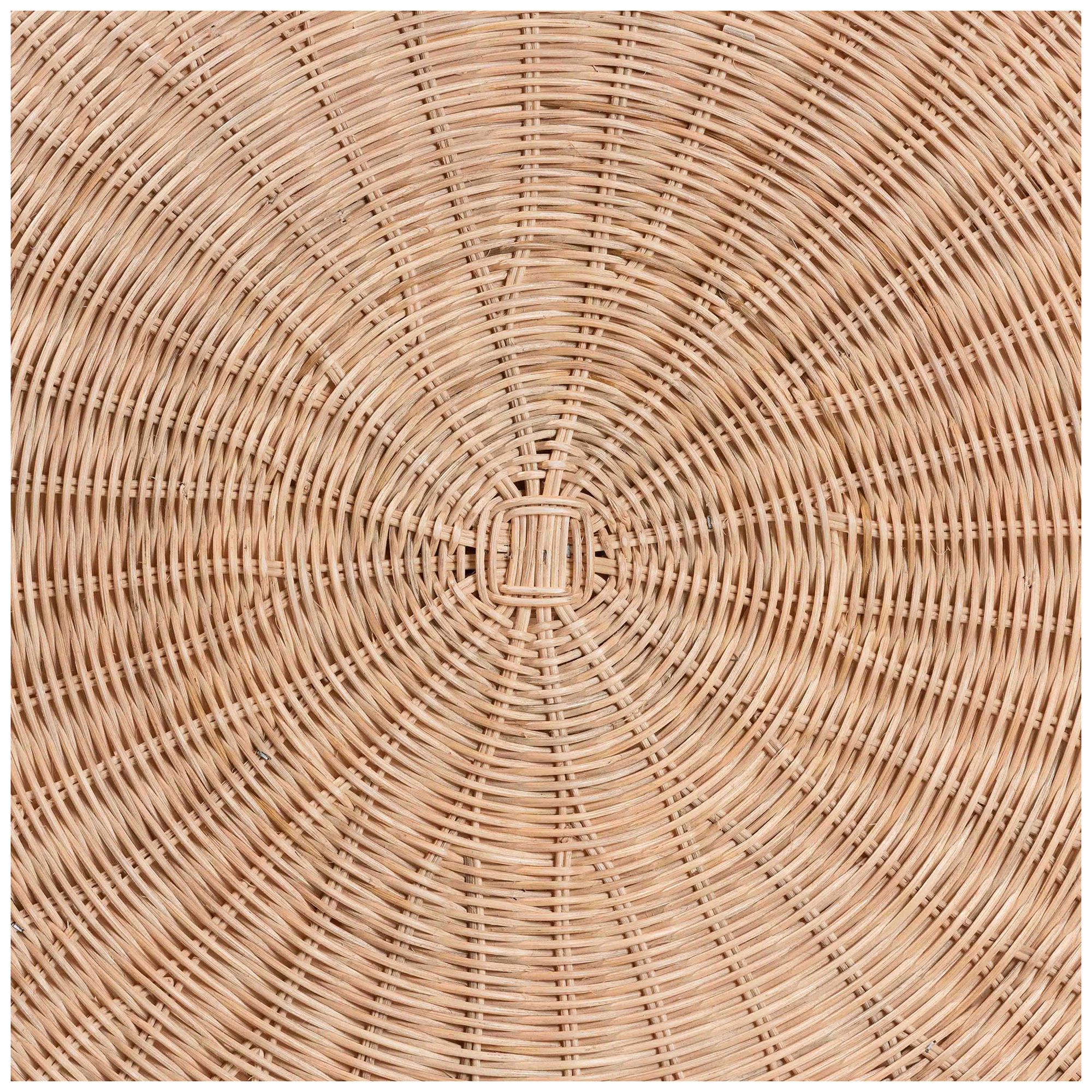 Image 7 bali & pari Latoya Rattan Coffee Table with Scalloped Apron and Lower Shelf more views