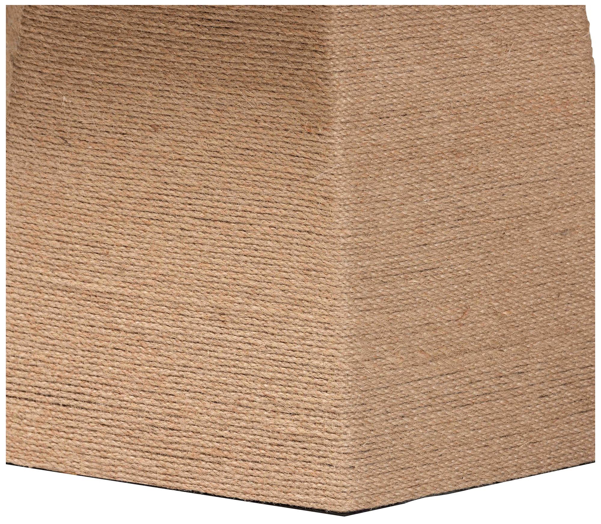 Image 6 bali & pari Lenka Natural Jute Coffee Table with Sculptural Base more views