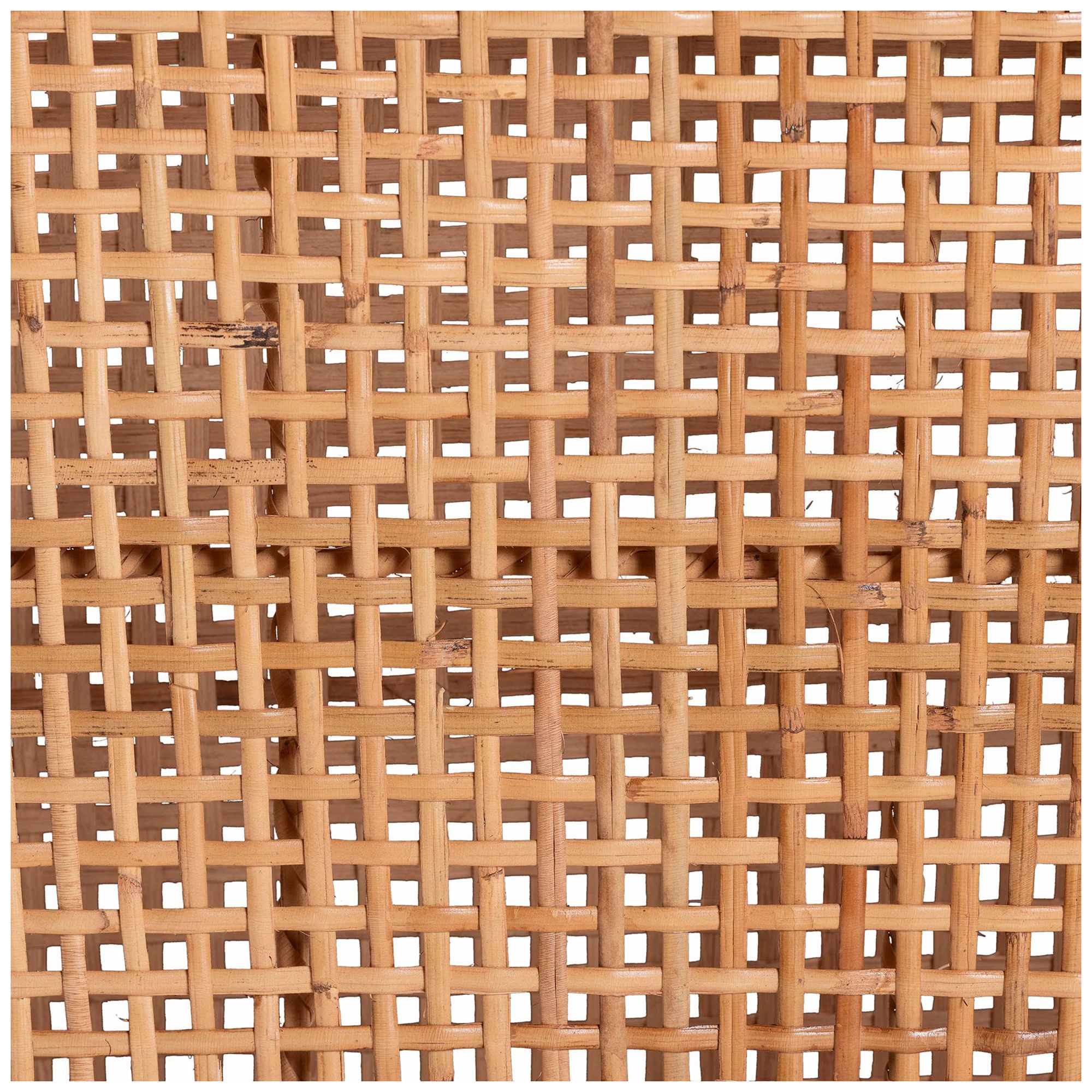 bali & pari Lesia Natural Rattan Counter Stool with Cushion - Handwoven