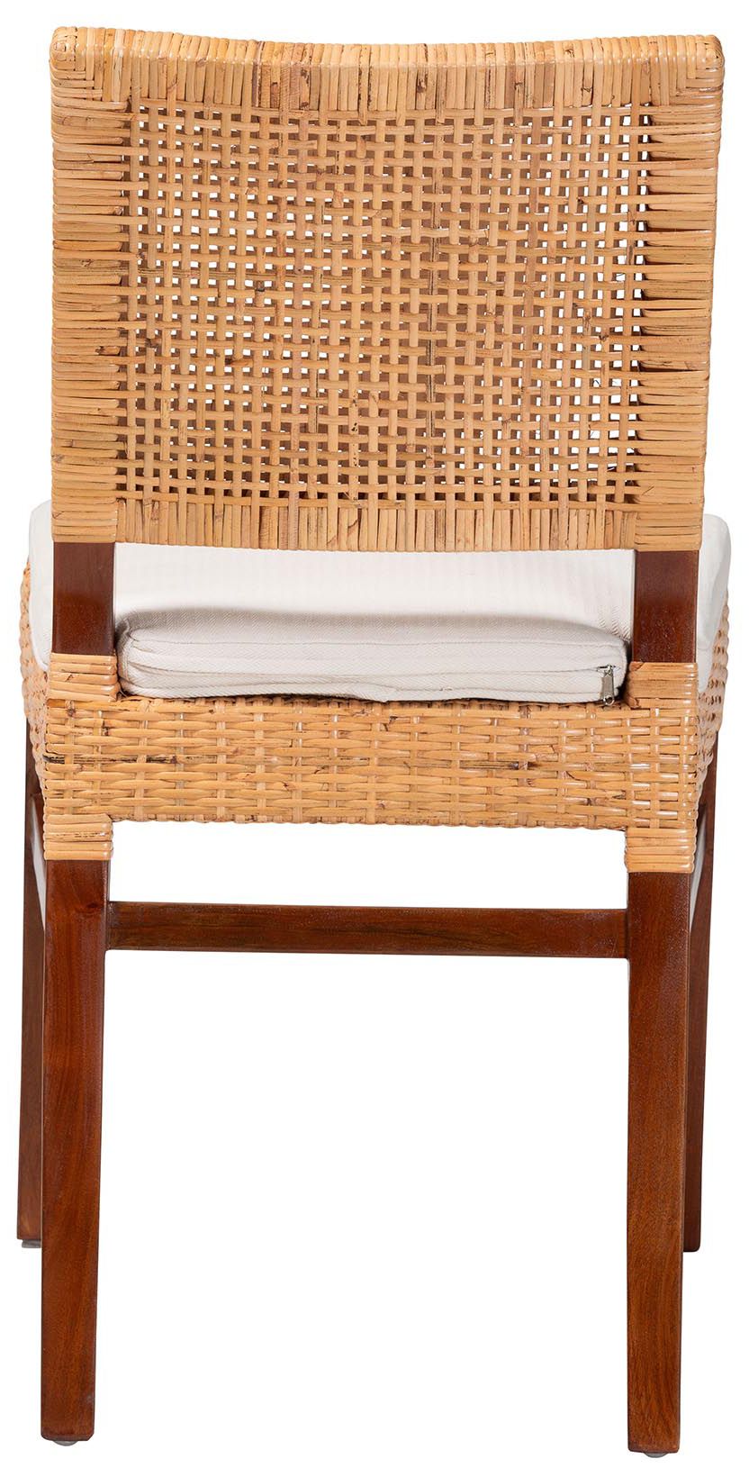 Image 5 bali & pari Lesia Natural Rattan Dining Chair with Cushion - Handwoven more views