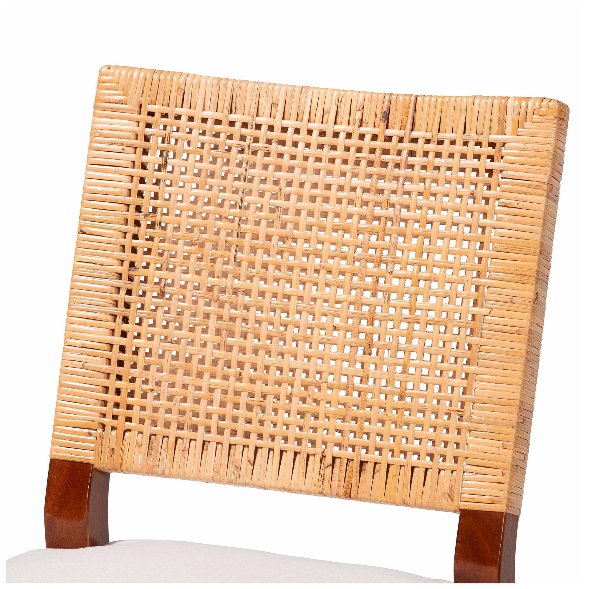 Image 6 bali & pari Lesia Natural Rattan Dining Chair with Cushion - Handwoven more views