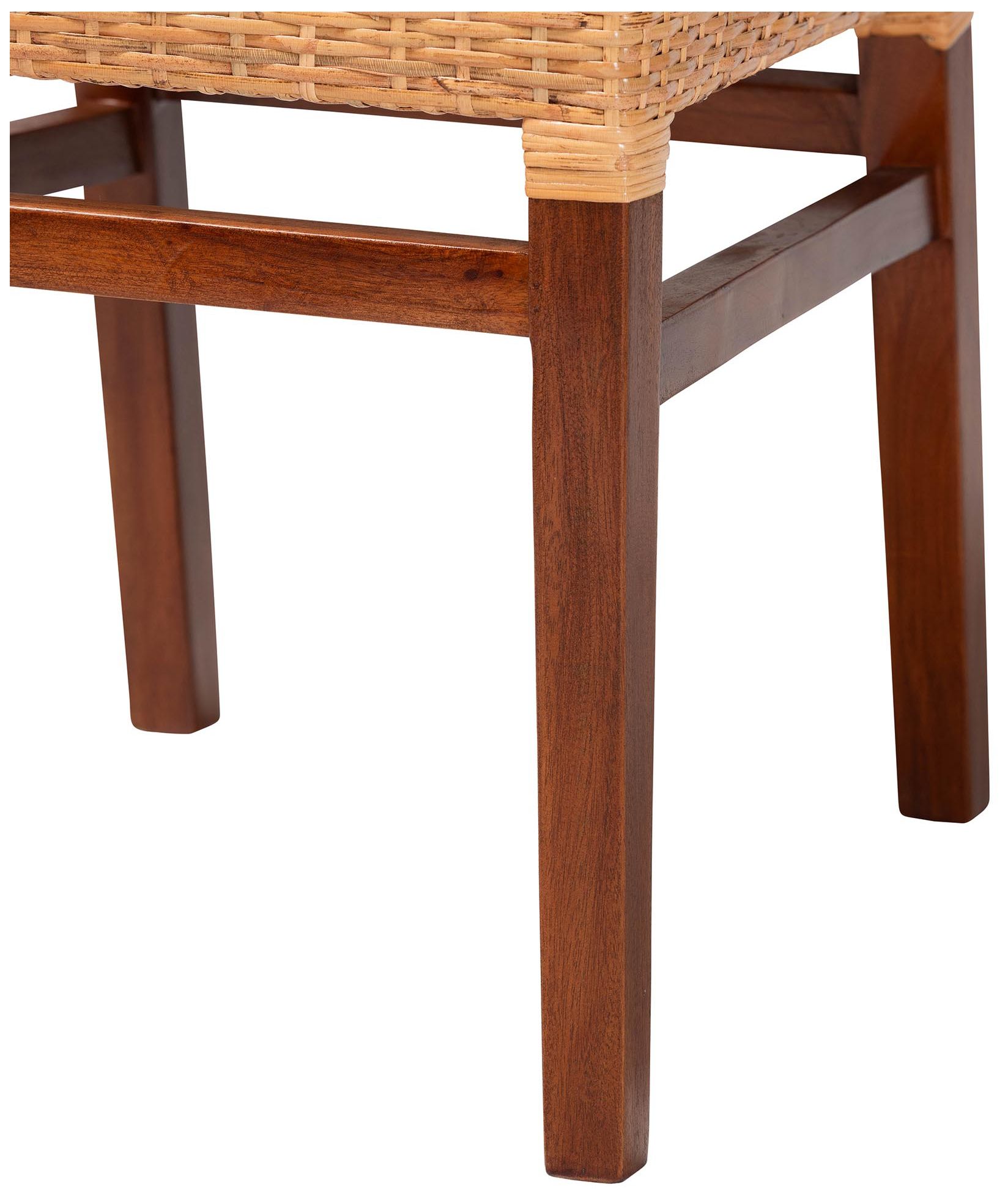 Image 7 bali & pari Lesia Natural Rattan Dining Chair with Cushion - Handwoven more views