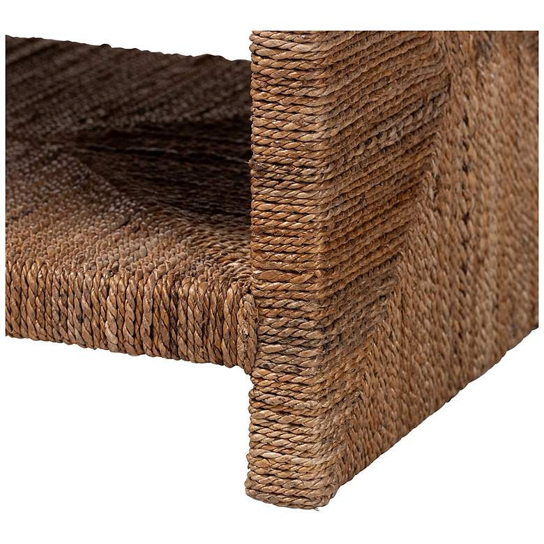 Image 5 bali & pari Liza Rectangle Seagrass Coffee Table -with Open Shelf more views