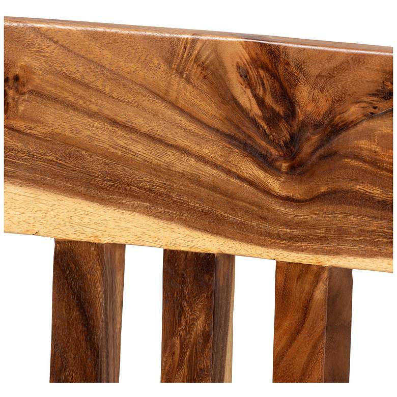 Image 6 bali & pari Luli Suar Wood Counter Stool - Handcrafted Solid Wood Stool more views