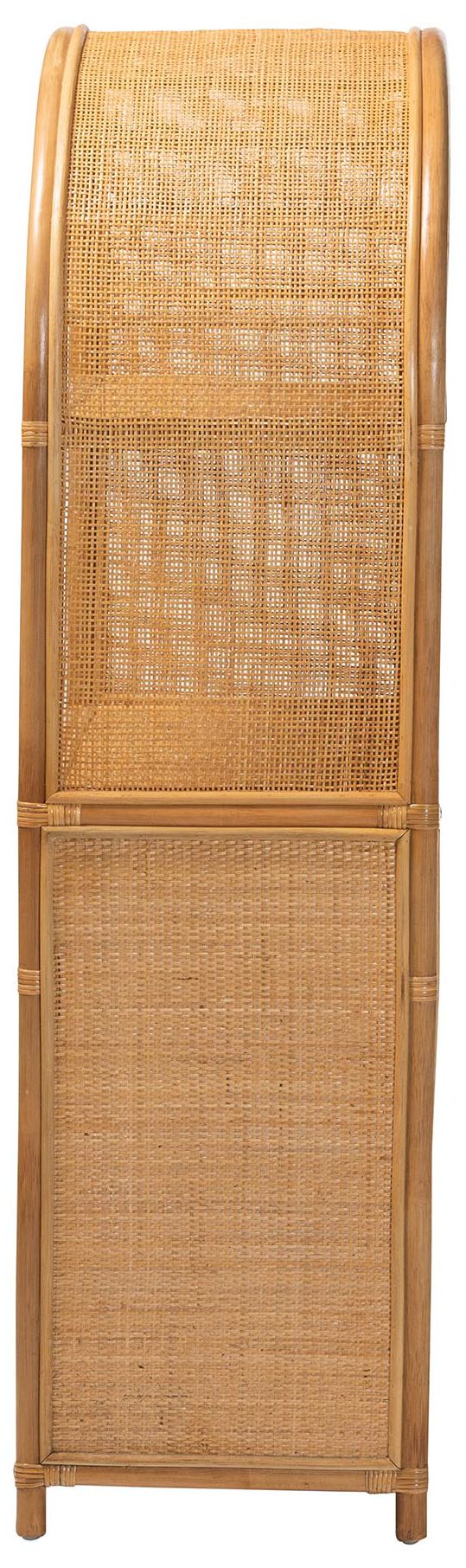 Image 5 bali & pari Mairen Arched Natural Rattan Storage Cabinet more views