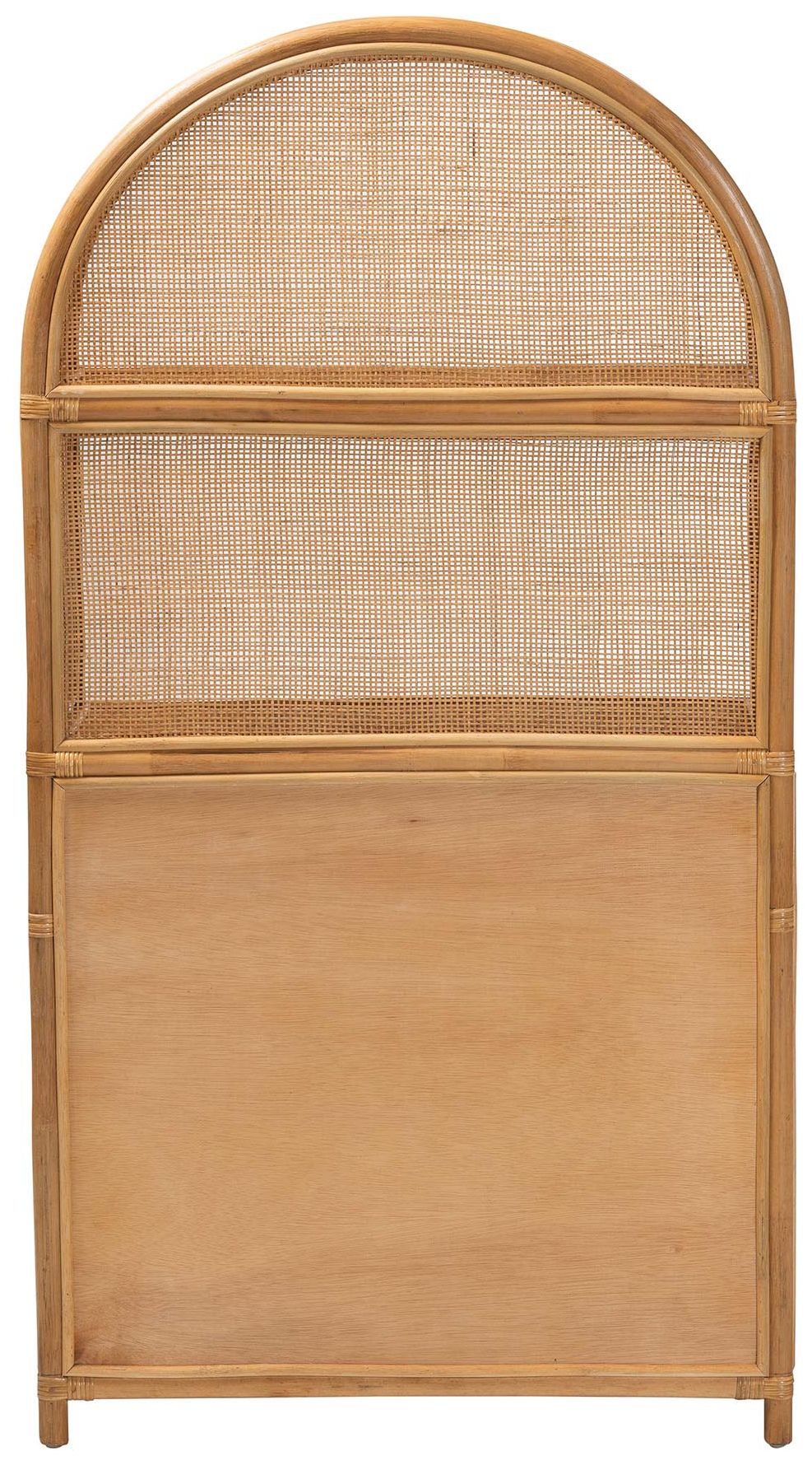 Image 6 bali & pari Mairen Arched Natural Rattan Storage Cabinet more views
