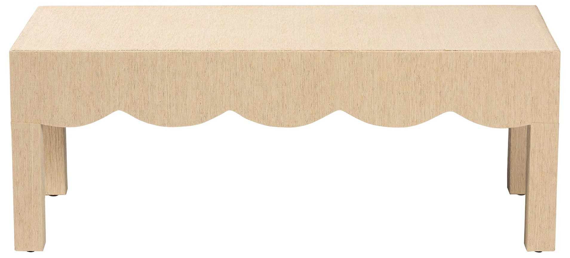 Image 3 bali & pari Mason Natural Grasscloth Coffee Table - Accent Table more views