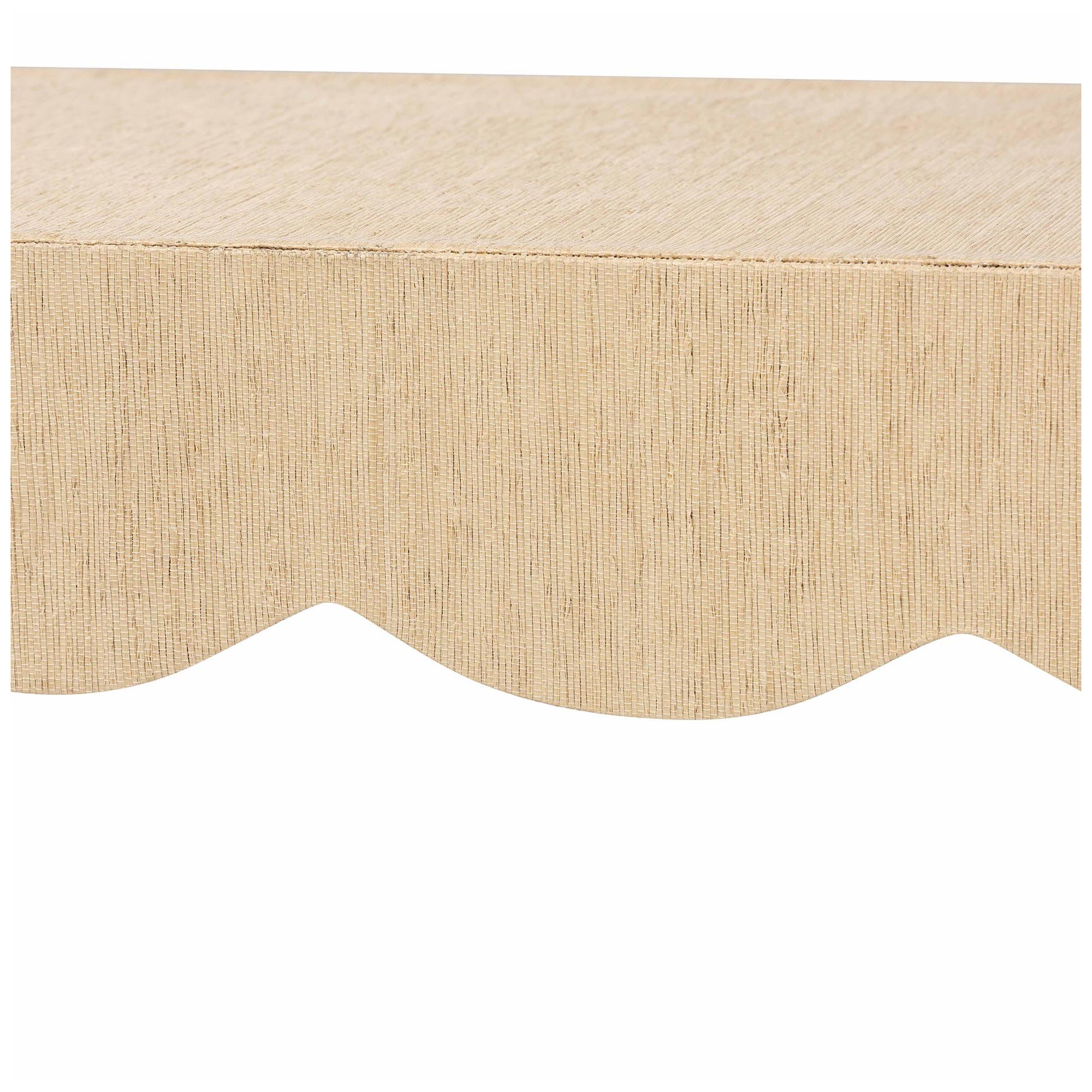 Image 5 bali & pari Mason Natural Grasscloth Coffee Table - Accent Table more views