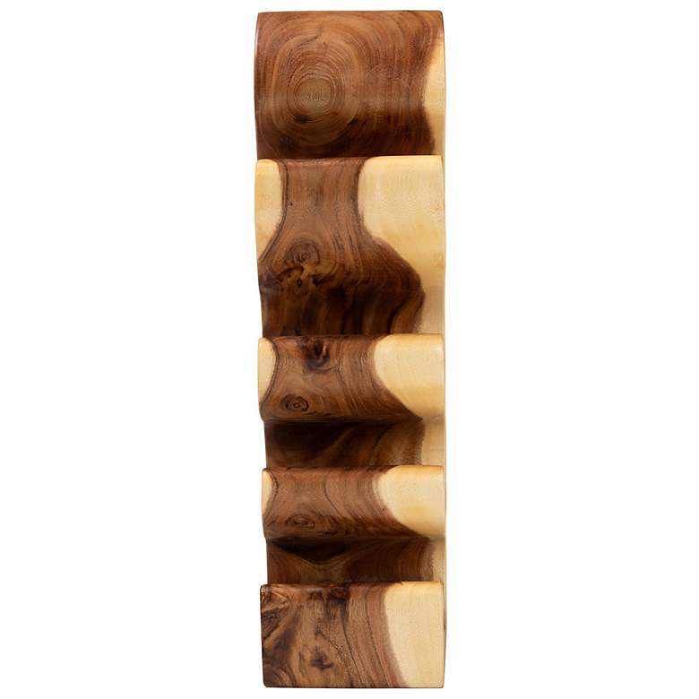 Image 4 bali & pari Matana Suar Wood Wine Rack with 8 Bottle Capacity more views