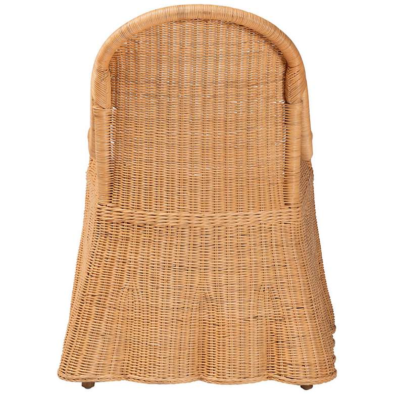 Image 5 bali & pari Maya Natural Rattan Accent Chair -Wicker Dining Chair more views