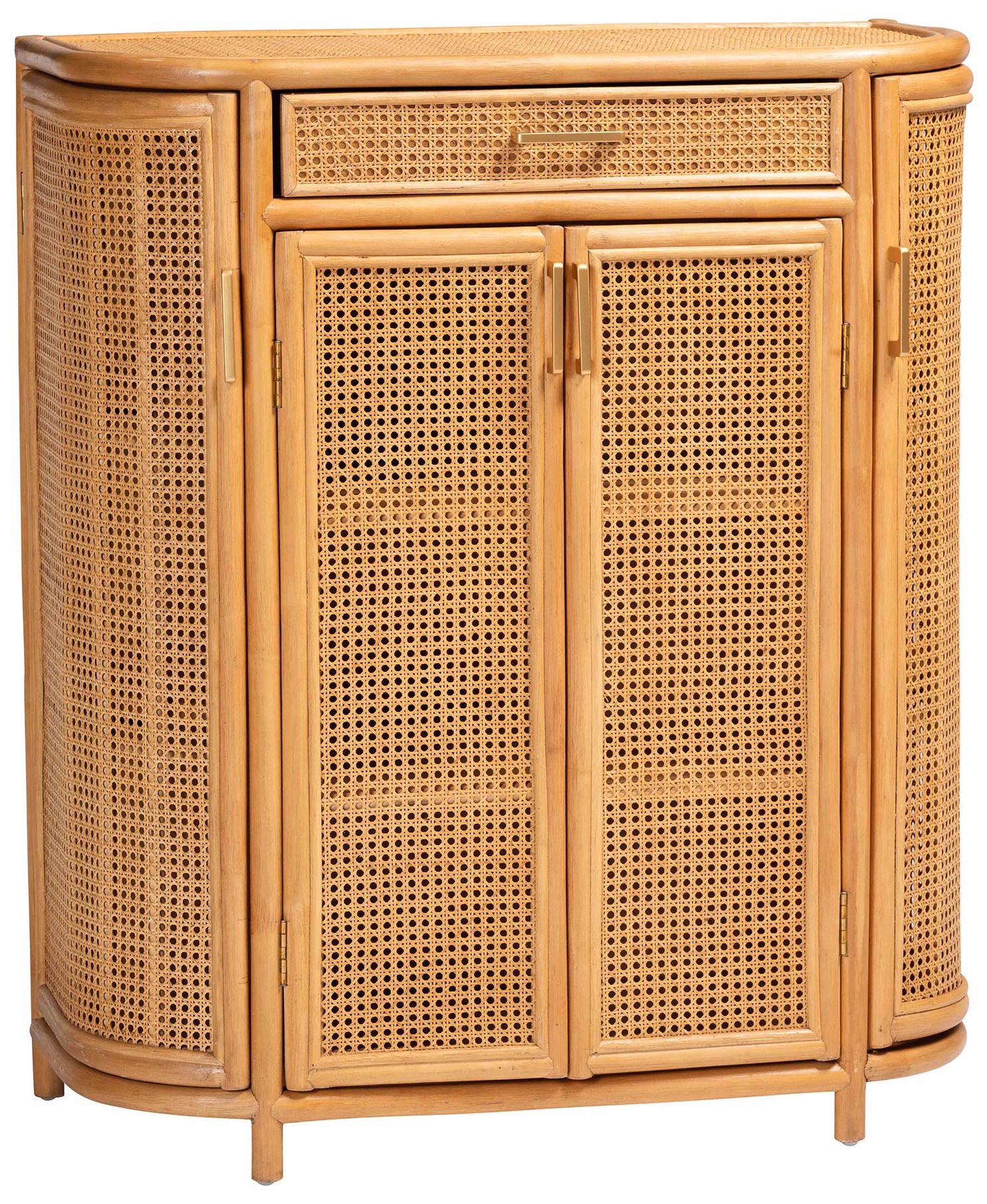 Image 2 bali & pari McKenna Natural Rattan Storage Cabinet - 1-Drawer