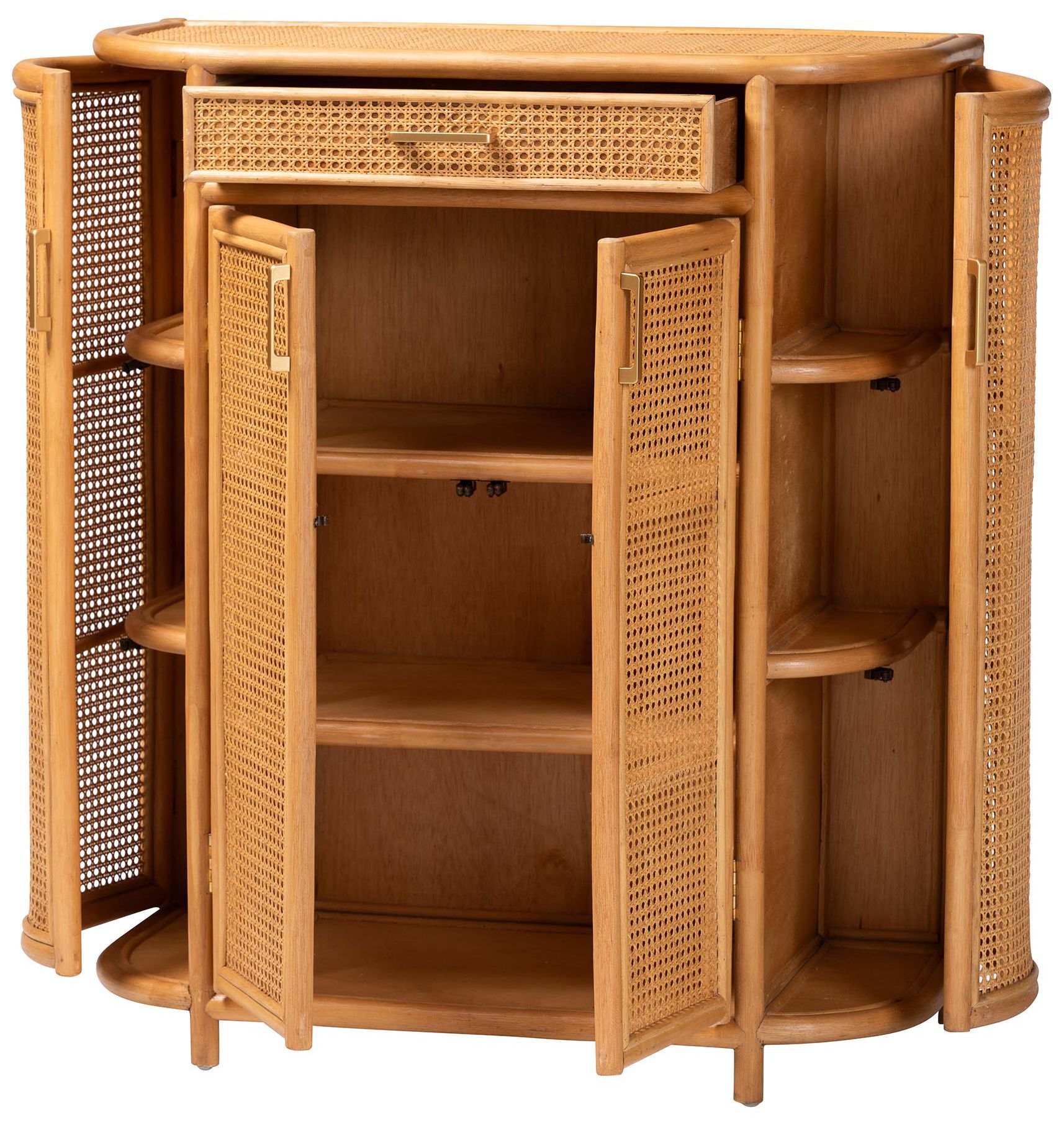 Image 3 bali & pari McKenna Natural Rattan Storage Cabinet - 1-Drawer more views