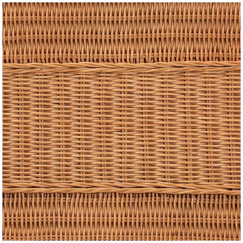 Image 7 bali & pari Minahasa Bohemian Light Honey Braided Rattan Side Table more views