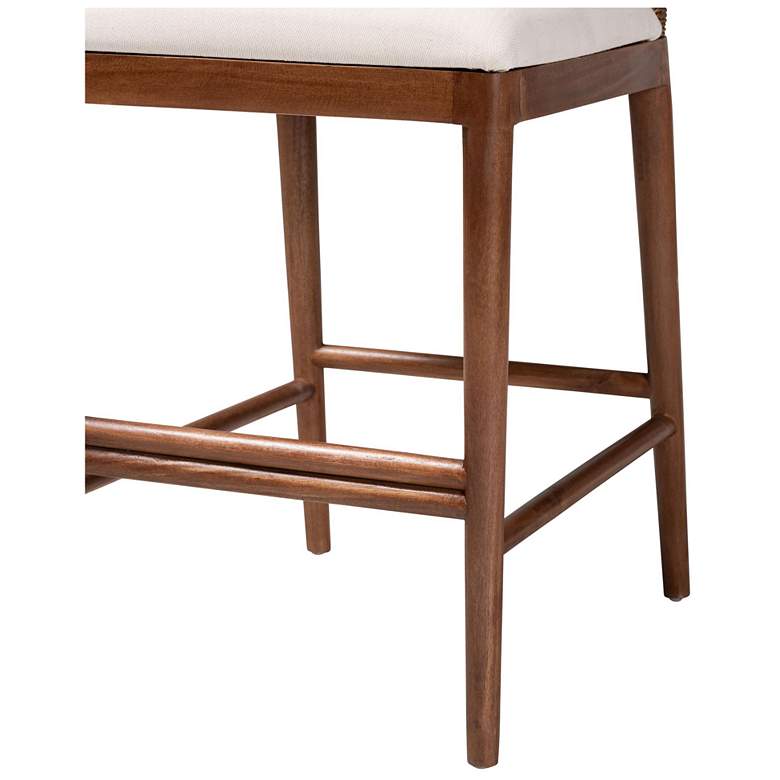 Image 6 bali & pari Nadim Seagrass and Acacia Wood 2-Piece Counter Stool Set more views