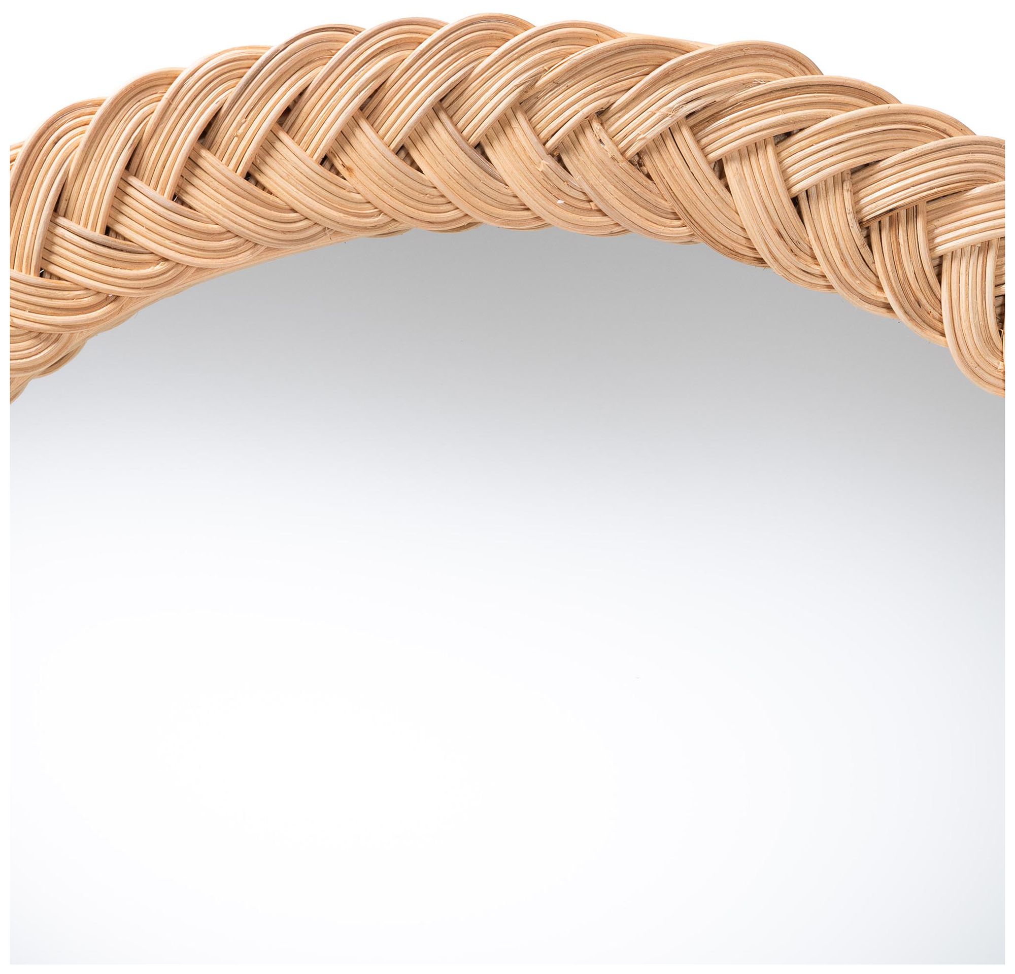 Image 3 bali & pari Nara Natural Rattan Wall Mirror, Round more views